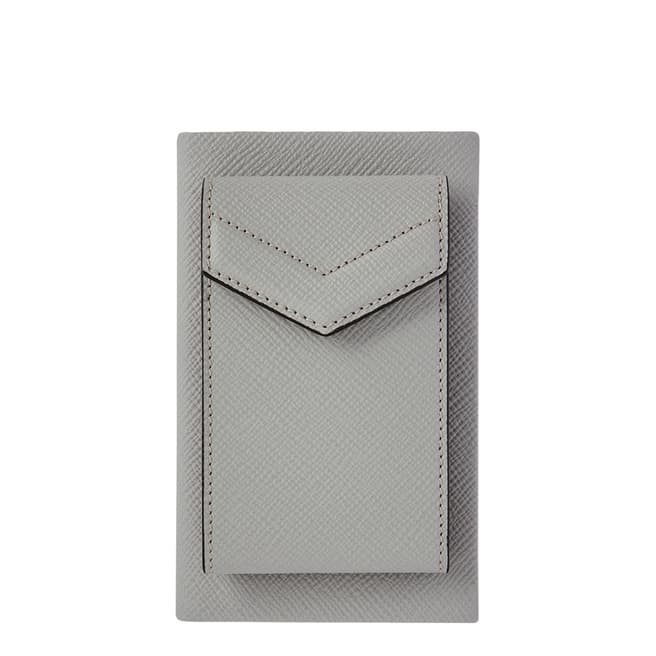 Smythson Light Steel Envelope And Card Case