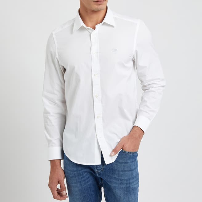 Diesel White Cotton Shirt