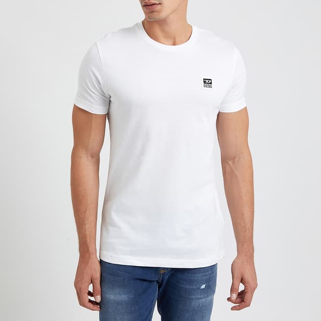 Diesel White Diegos K30 Cotton T-Shirt