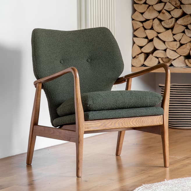 Gallery Living Creww Armchair, Green