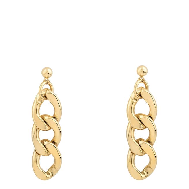 Chloe Collection by Liv Oliver 18K Gold Chain Link Earrings