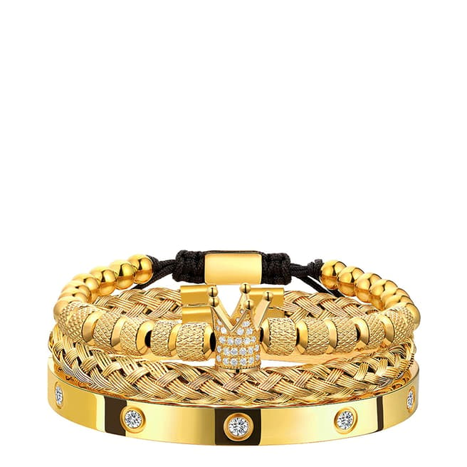 Stephen Oliver 18K Gold Bangle & Cuff Bracelet Set