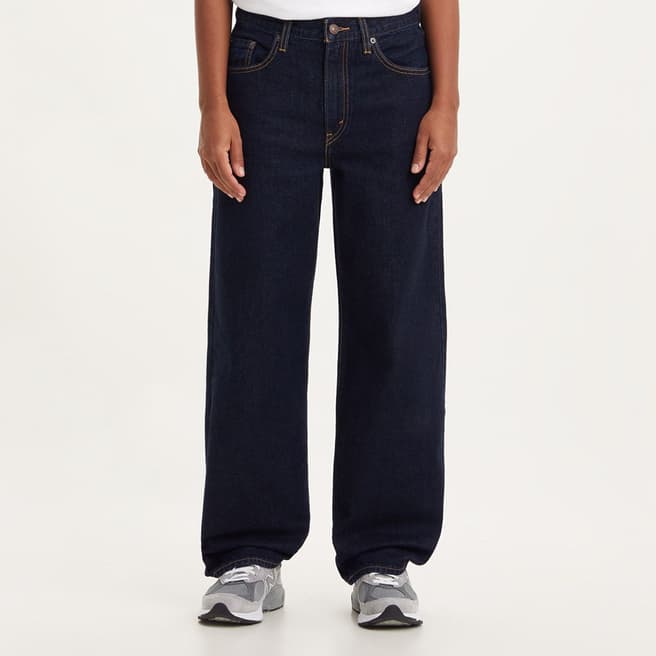 Levi's Indigo Mid Rise Baggy Jeans