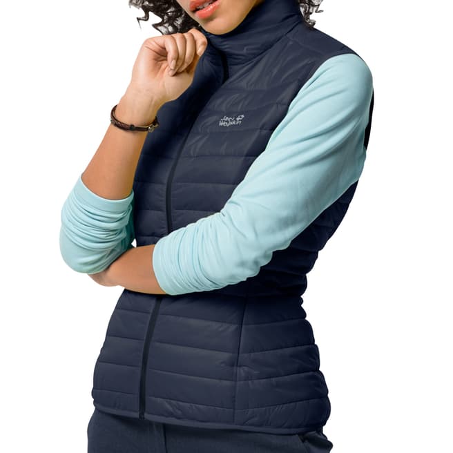 Jack Wolfskin Navy JWP Quilted Gilet