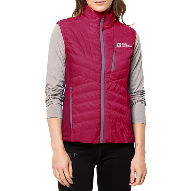 Jack Wolfskin Pink Routeburn Pro Outdoor Quilted Gilet