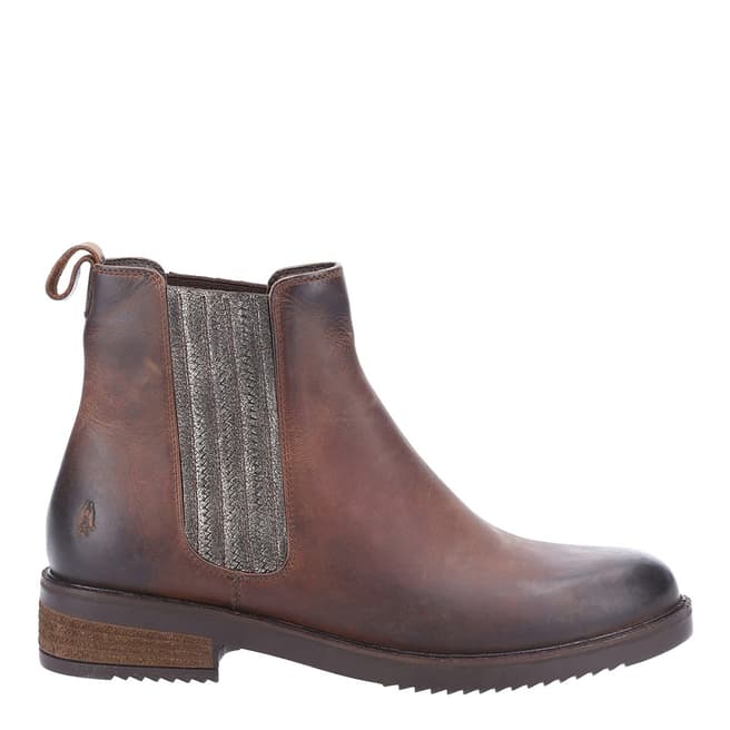 Hush Puppies Brown Stella Ankle Boots