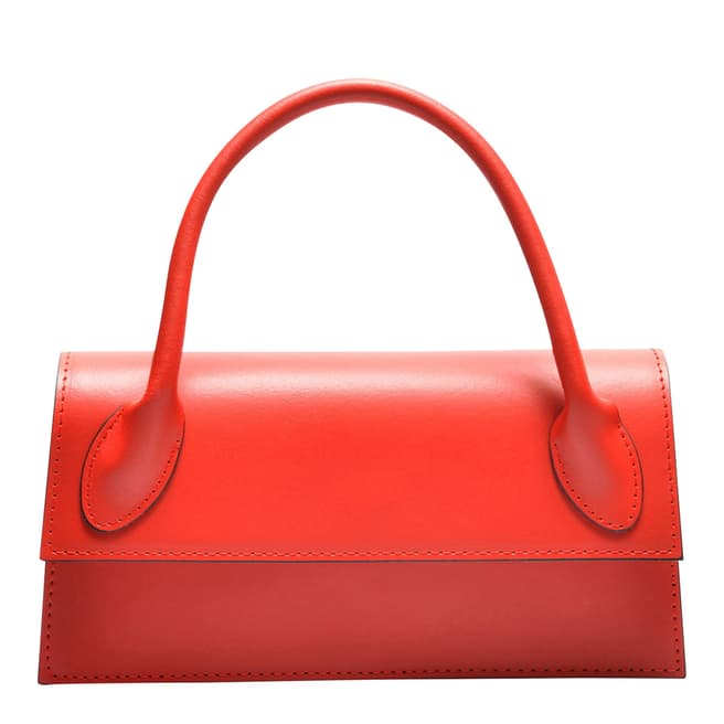 Anna Luchini Red Leather Crossbody Bag