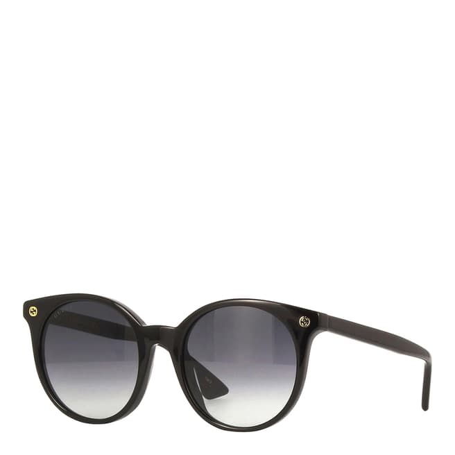 Gucci Women's Black/Grey Gradient Round Sunglasses 52mm