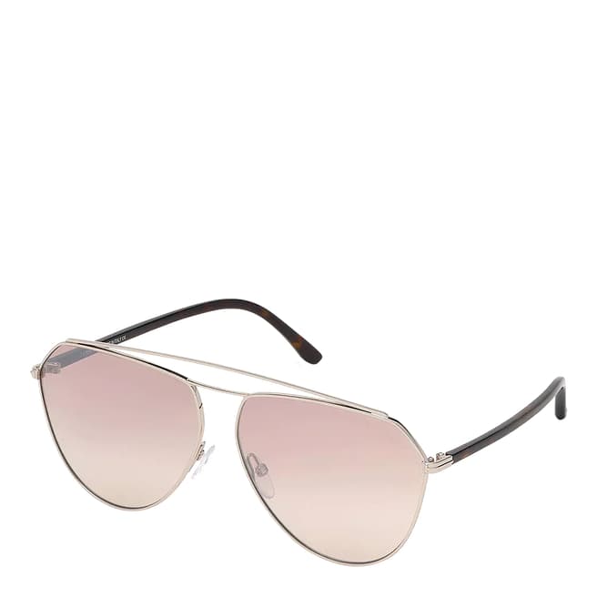 Tom Ford Women's Pink/Silver Binx Tom Ford Sunglasses 63mm