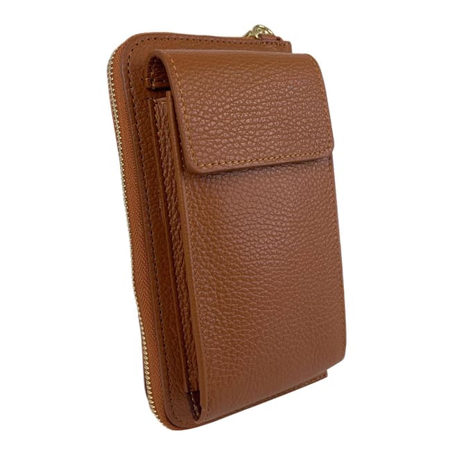 Bella Blanco Tan Wallet With Card Holder And Mobile Phone Holder