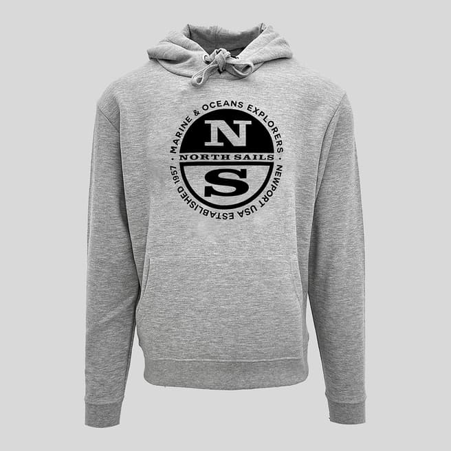 NORTH SAILS Grey Hooded Sweatshirt