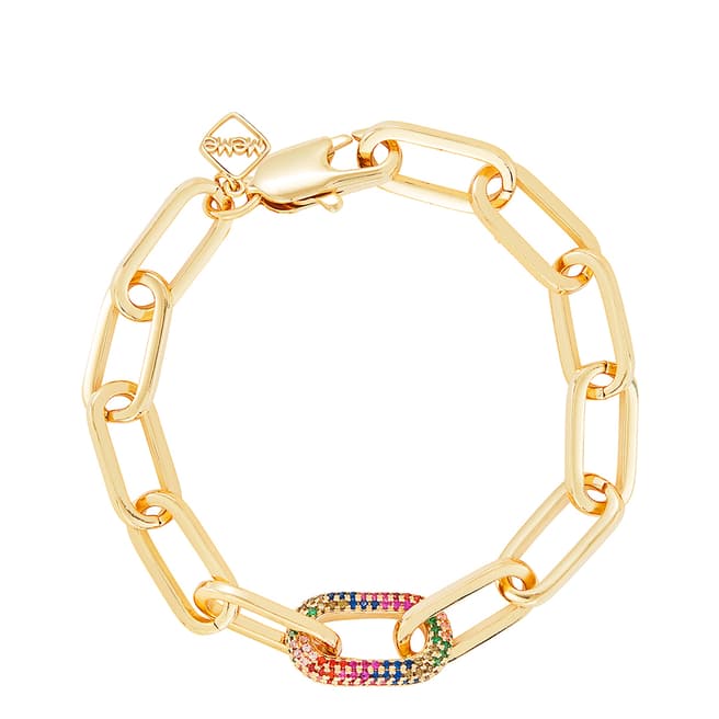 MeMe London 18K Gold Rainbow Splash Bracelet