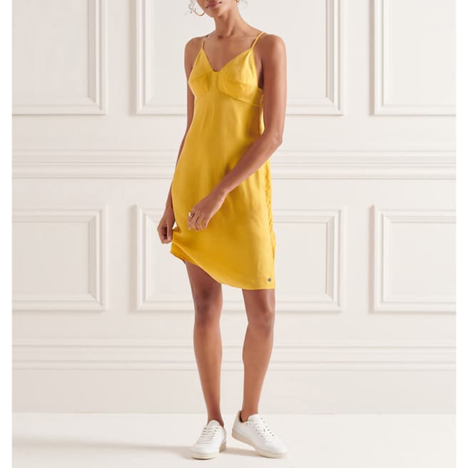 Superdry Yellow Cupro Cami Dress
