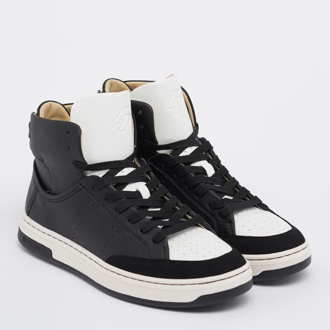 Superdry Black/White Vegan High Top Trainers