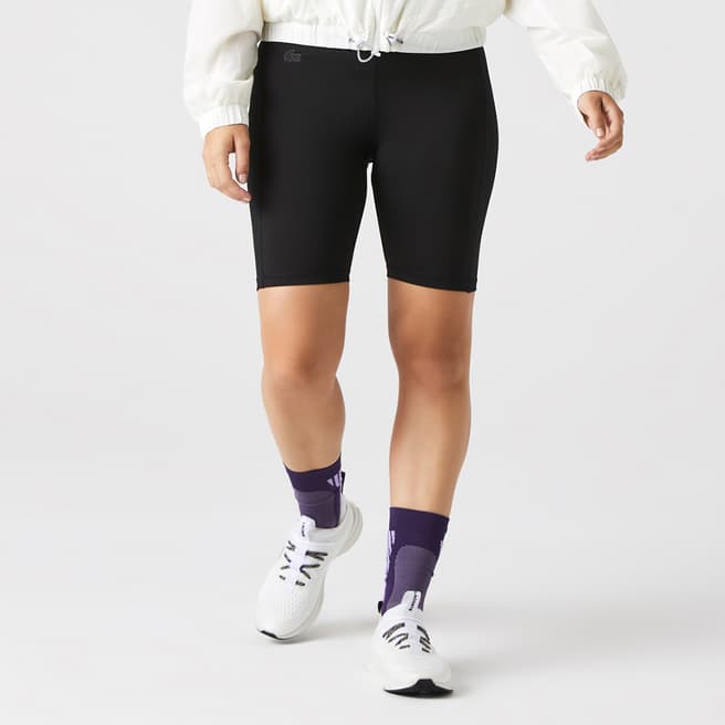 Lacoste Black High Waisted Bicycle Shorts