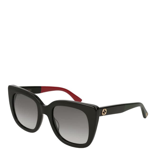 Gucci Women's Black/Red Gucci Sunglasses 51mm