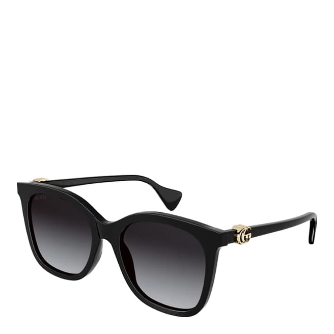 Gucci Women's Black/Gold Gucci Sunglasses 55mm
