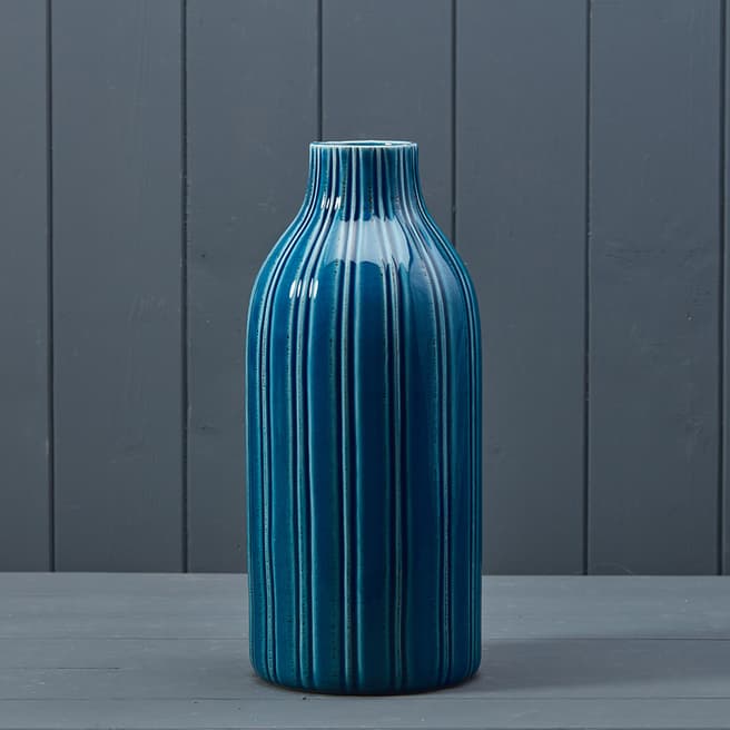 The Satchville Gift Company Blue ceramic vase