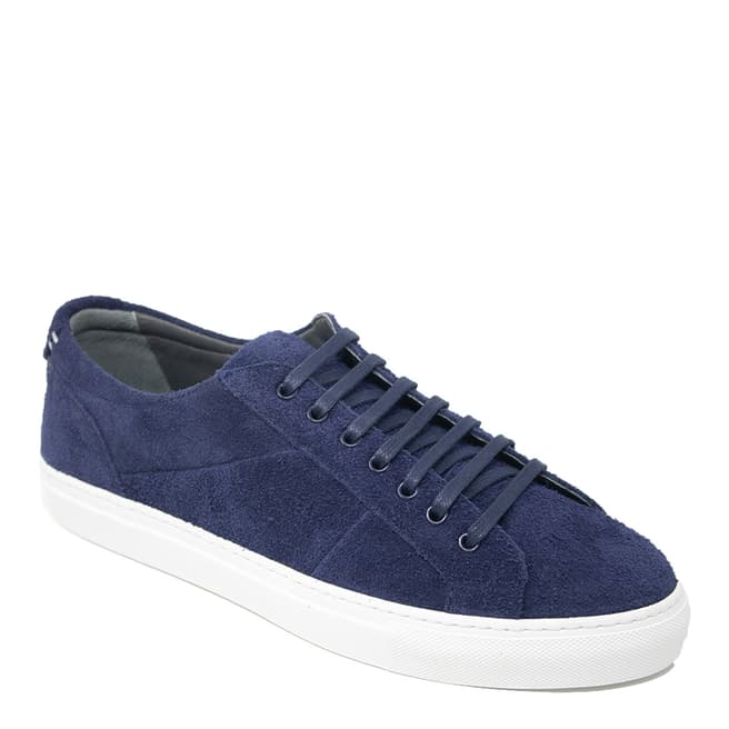 Barker Military Navy Suede Archie Trainers