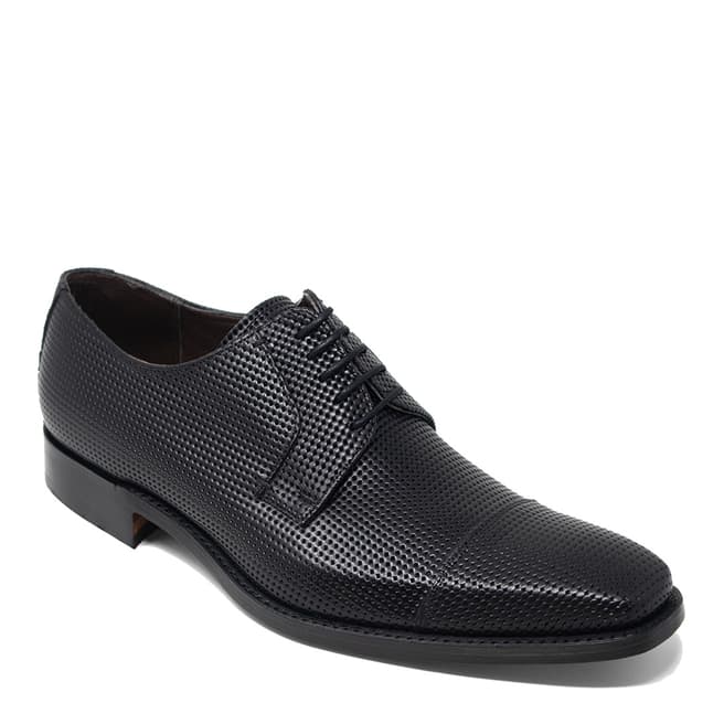 Barker Black Powell Perforated Shoes