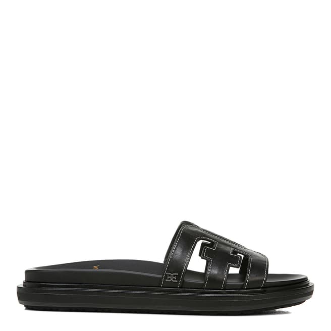 Sam Edelman Black Valeri Leather Slide Sandals