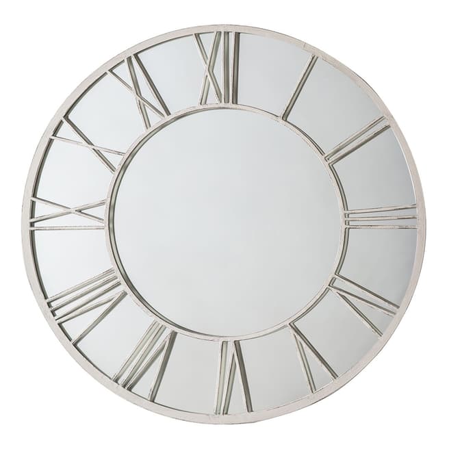 Gallery Living Luis Outdoor Mirror, Distressed White