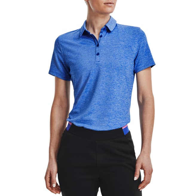 Under Armour Blue Zinger Stretch Golf Polo Shirt