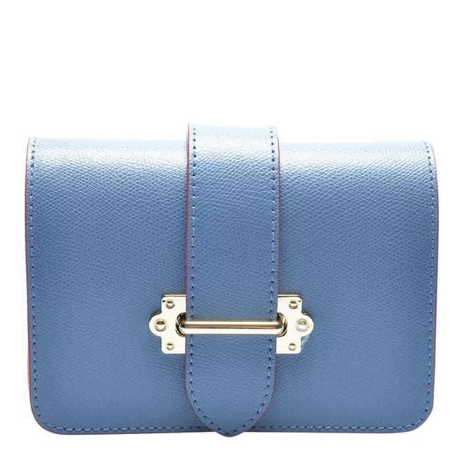 Renata Corsi Blue Italian Leather Waist Bag
