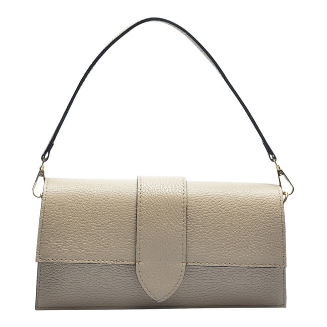 Carla Ferreri Brown Italian Leather Top Handle Bag