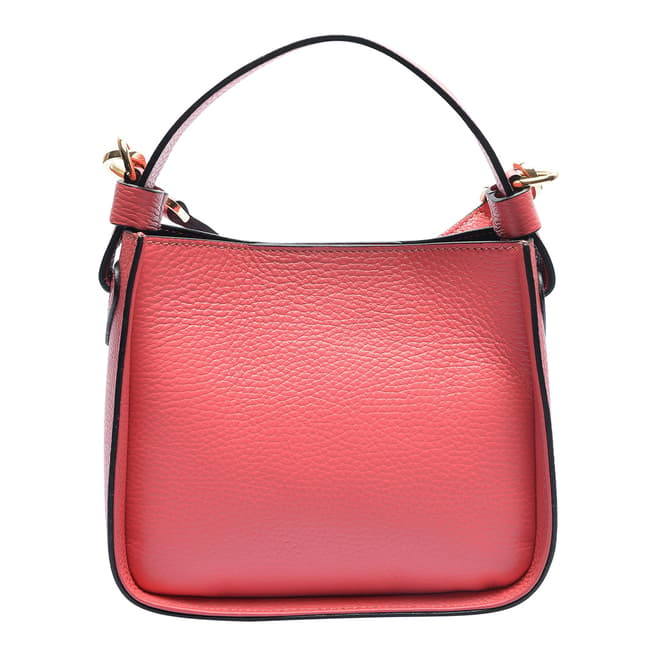 Carla Ferreri Pink Italian Leather Top Handle Bag