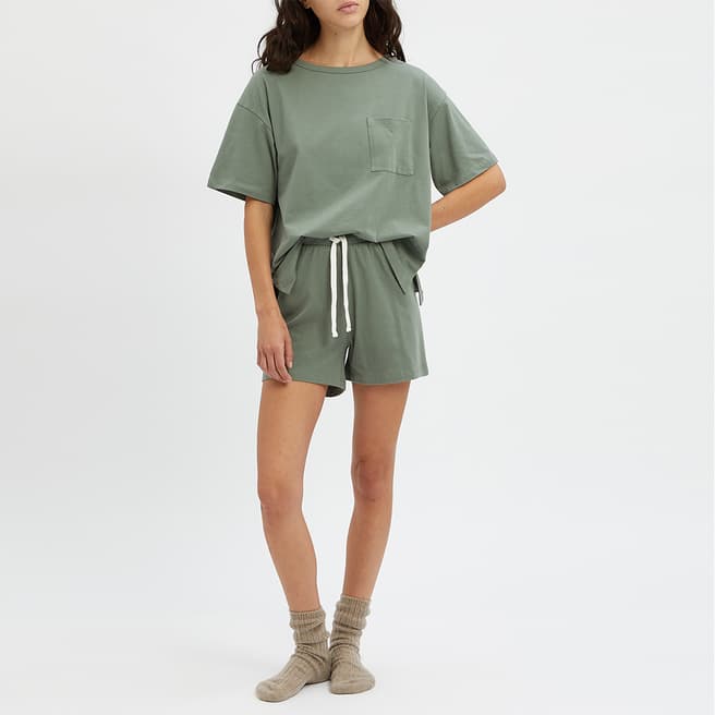 N°· Eleven Sage Cotton Pyjama Short Set