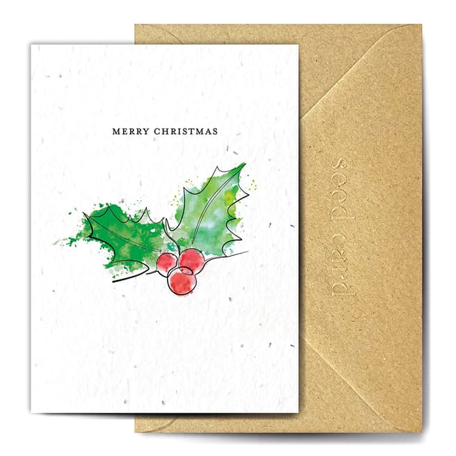 The Seed Card Company Pack of 5 Continuous Seed Cards, Holly
