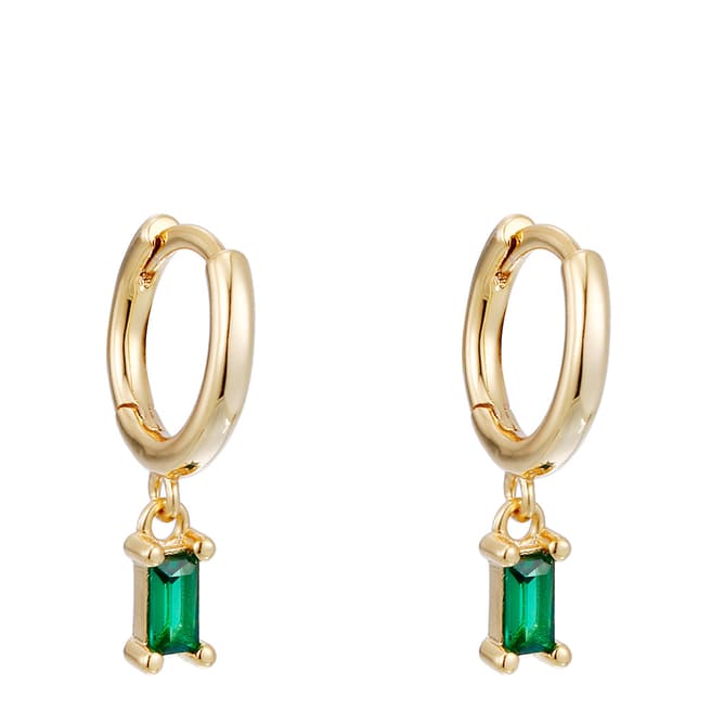 MeMe London 18K Gold Emerald Bonite Earrings