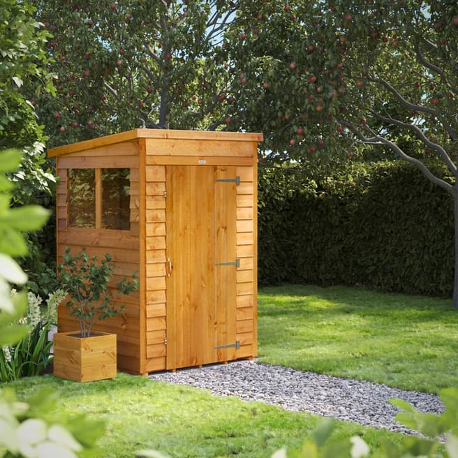 Power Sheds SAVE £59 - 4x4 Power Overlap Pent Shed