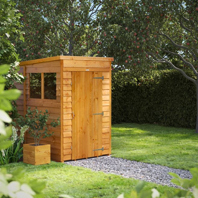 Power Sheds SAVE £70 - 4x6 Power Overlap Pent Shed