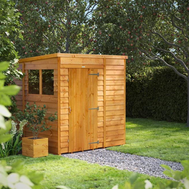 Power Sheds SAVE £80 - 6x6 Power Overlap Pent Shed