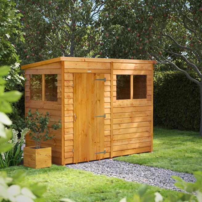 Power Sheds SAVE £79 - 8x4 Power Overlap Pent Shed