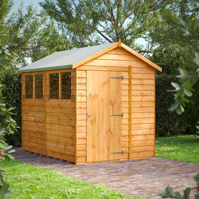 Power Sheds SAVE £90 - 8x6 Power Overlap Apex Shed