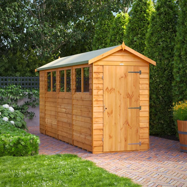 Power Sheds SAVE £125 - 14x4 Power Overlap Apex Shed