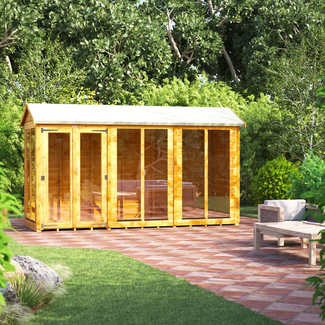 Power Sheds SAVE £159 - 12x4 Power Apex Summerhouse