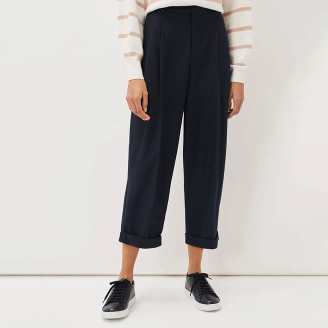 Phase Eight Navy Odette Turn Up Trouser