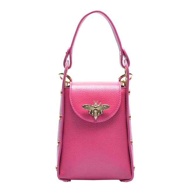 Mangotti Pink Leather Phone Bag