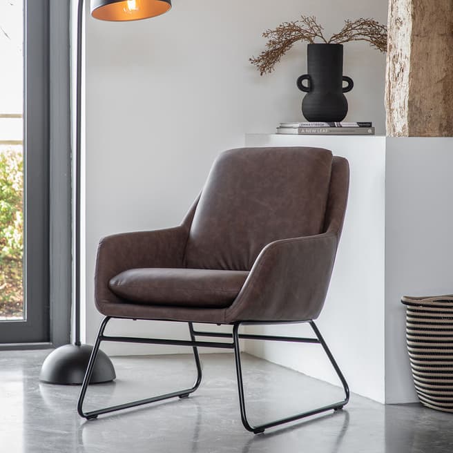 Gallery Living Manton Chair, Brown