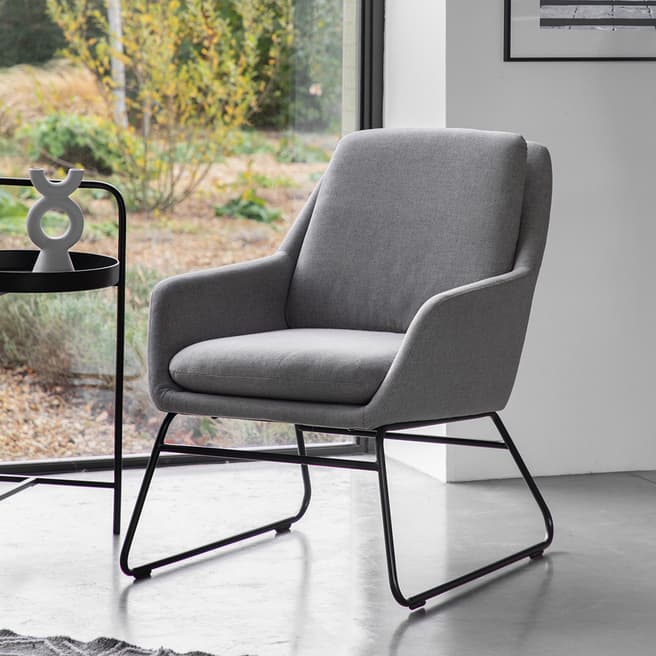 Gallery Living Manton Chair, Light Grey