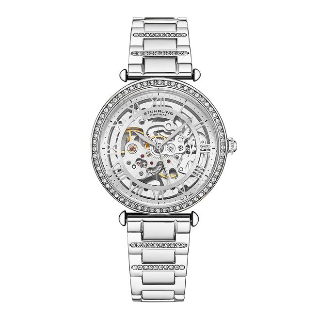 Stuhrling Women's Rose Case And Mesh Bracelet Watch
