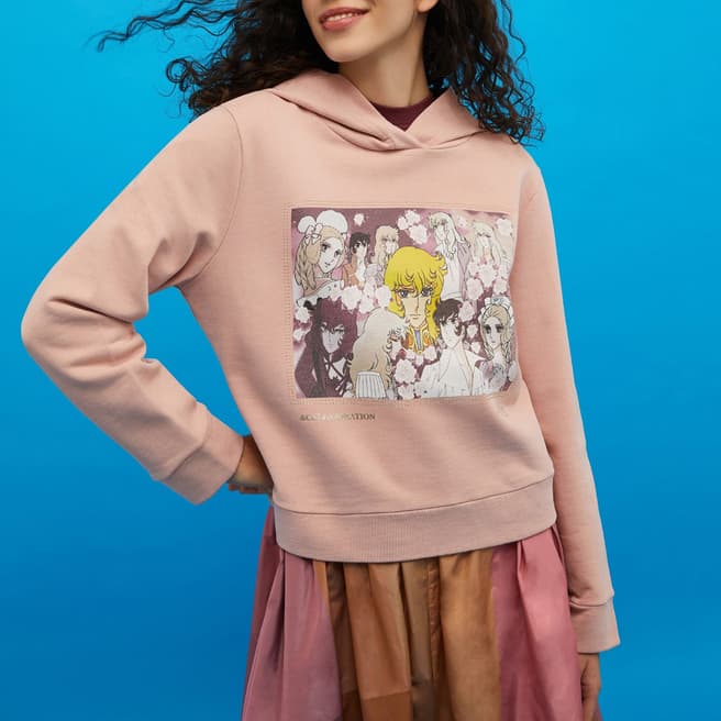 Max&Co. Pink Rosalie Cotton Sweatshirt