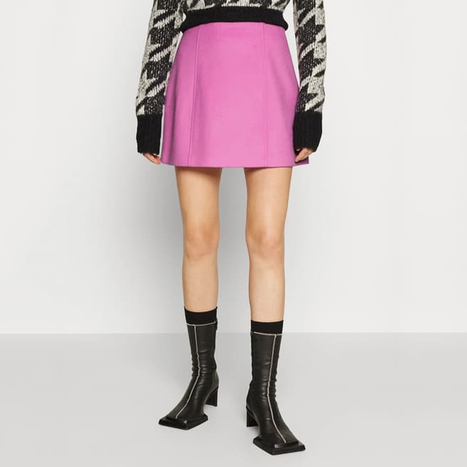 Max&Co. Pink Tinta Wool Skirt