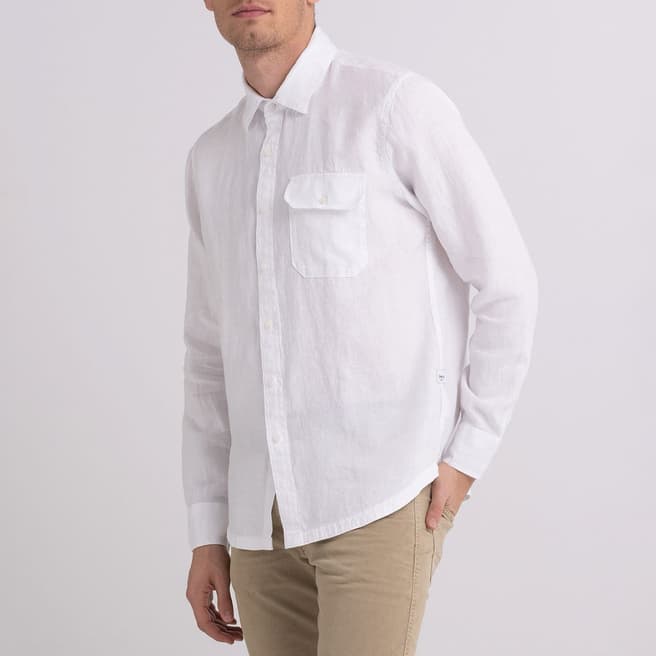 Replay White Linen Shirt
