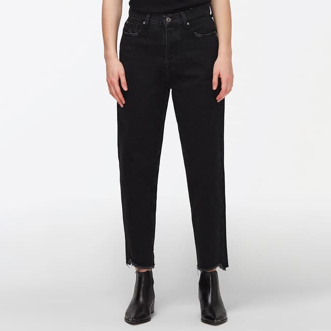 7 For All Mankind Black Dylan Tapered Stretch Jeans