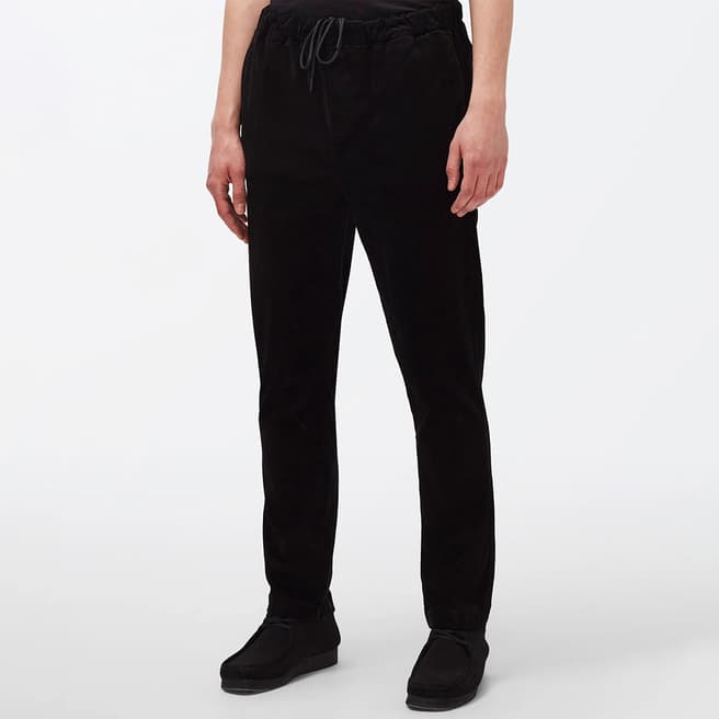 7 For All Mankind Black Tapered Leg Chinos